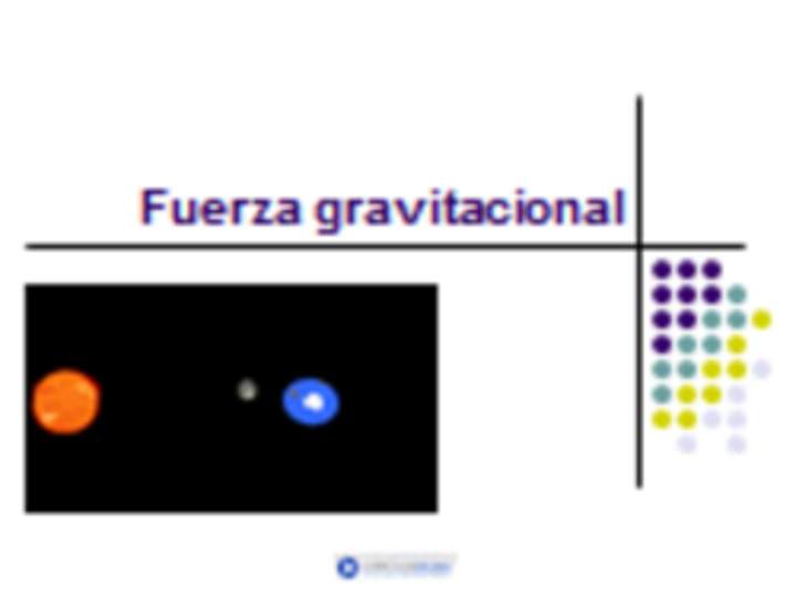 Fuerza gravitacional