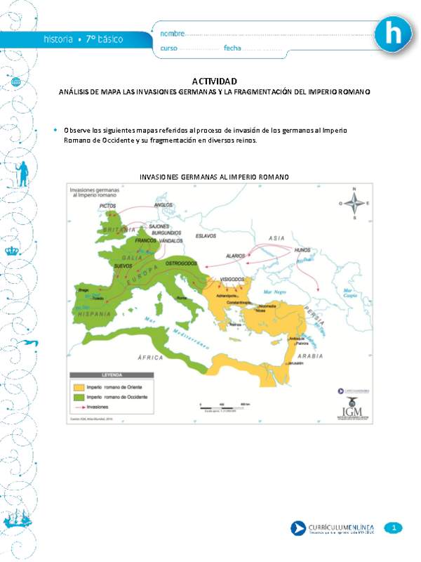 Las invasiones germanas y la fragmentación del Imperio Romano