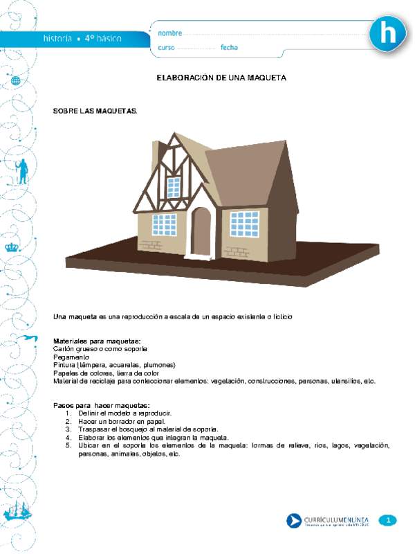 Elaboración de una maqueta