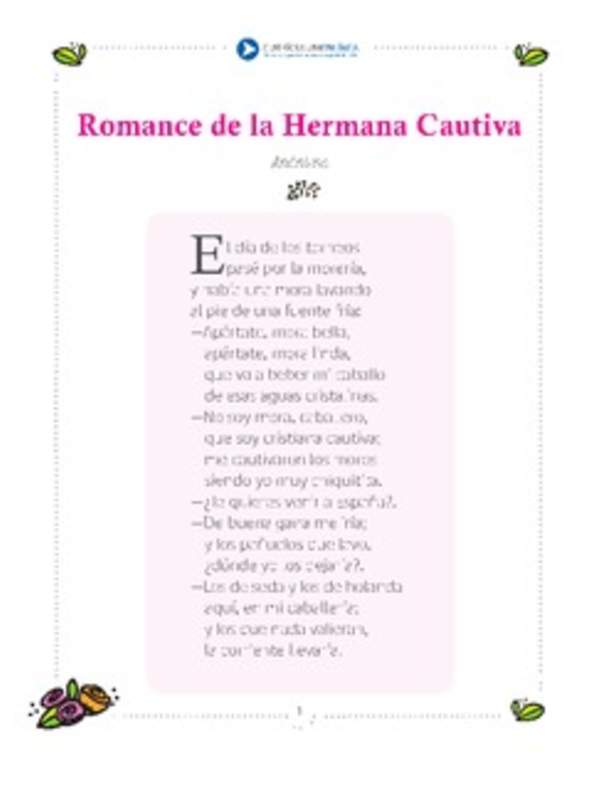 Romance de la hermana cautiva