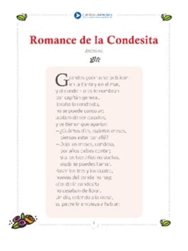 Romance de la condesita