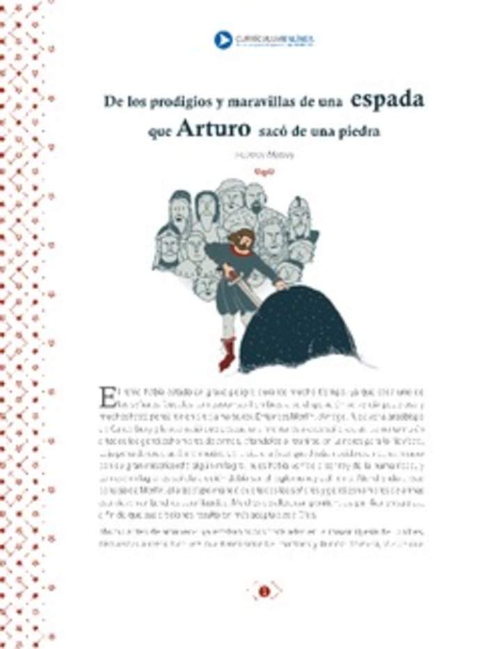 De los prodigios y aventuras de una espada que Arturo sacó de una piedra