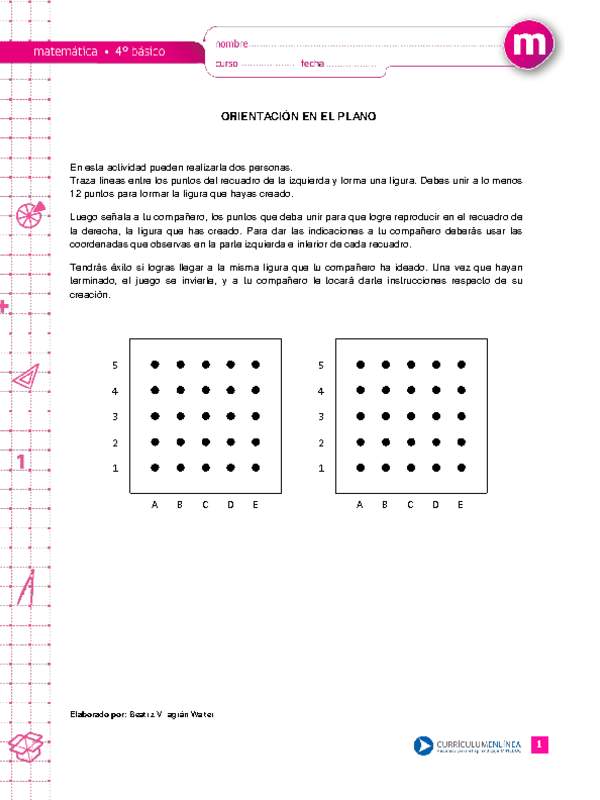 Juego: orientación en el plano