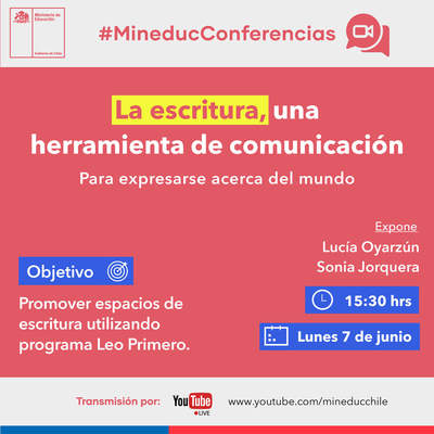 Conferencia: La escritura, una herramienta de comunicación para expresarse acerca del mundo