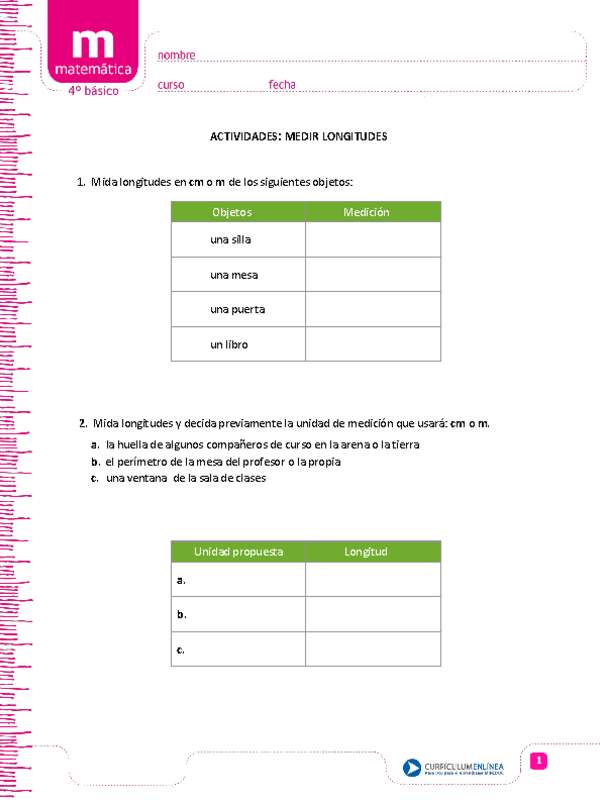 Medir longitudes