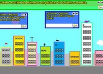 Cuenta ventanas edificio y escribe números en palabras (I)