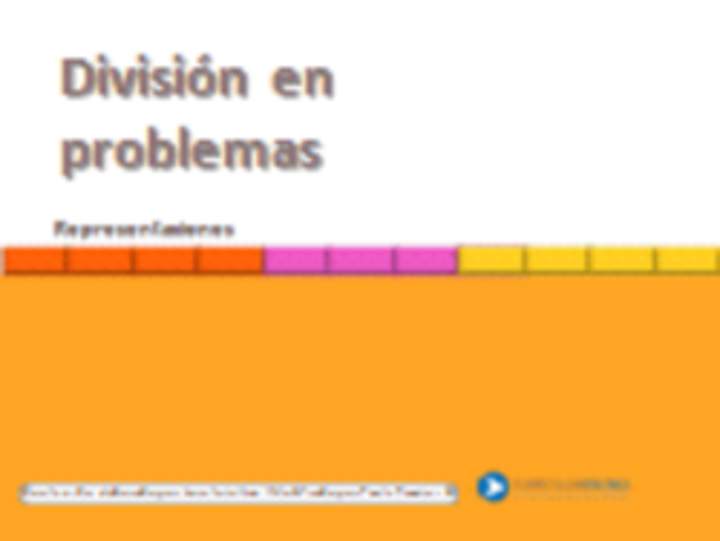 División en problemas, representaciones