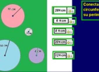 Unir circunferencias con perímetros (III)