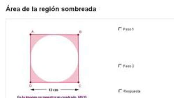 Área de una región sombreada