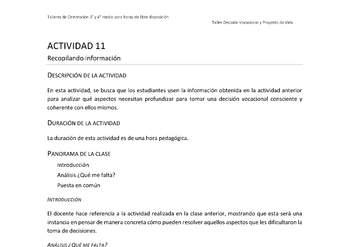 Actividad sugerida - Parte 3 - Actividad 11 - Recopilando información