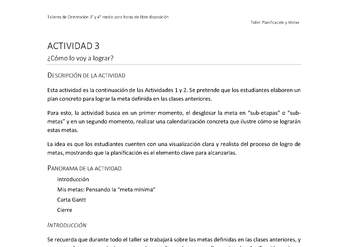 Actividad sugerida - Parte 1 - Actividad 3 - ¿Cómo lo voy a lograr?