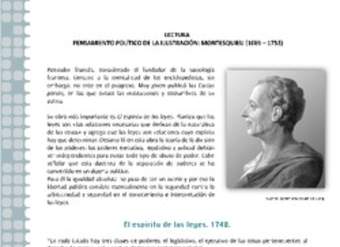 Pensamiento político de la Ilustración: Montesquieu