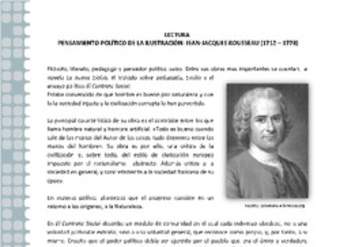 Pensamiento político de la Ilustración: Rousseau