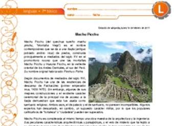 Machu Pichu