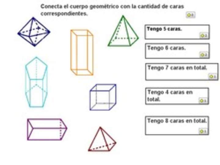 Identificar número de caras en figuras 3D