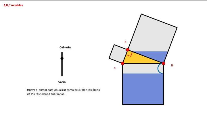 Teorema de Pitágoras con pintar I