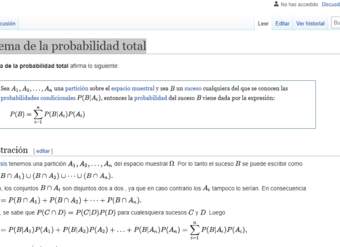 Wikipedia: Teorema de la probabilidad total