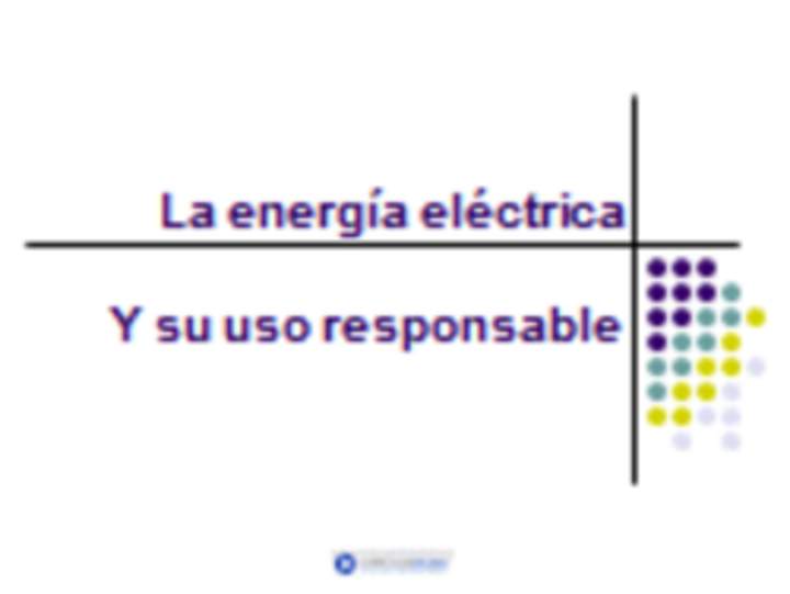 Importancia de la energía eléctrica