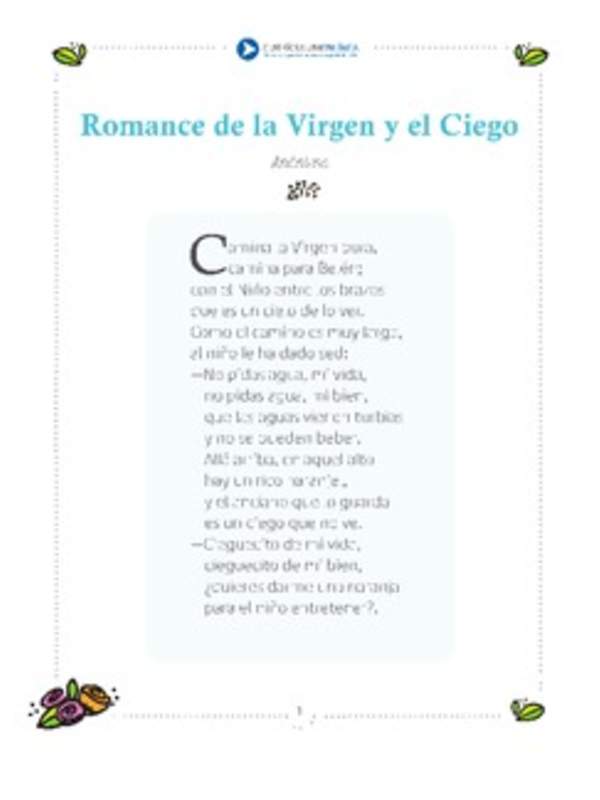 Romance de la virgen y el ciego