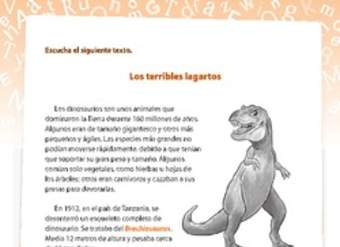 Comprensión dinosaurios