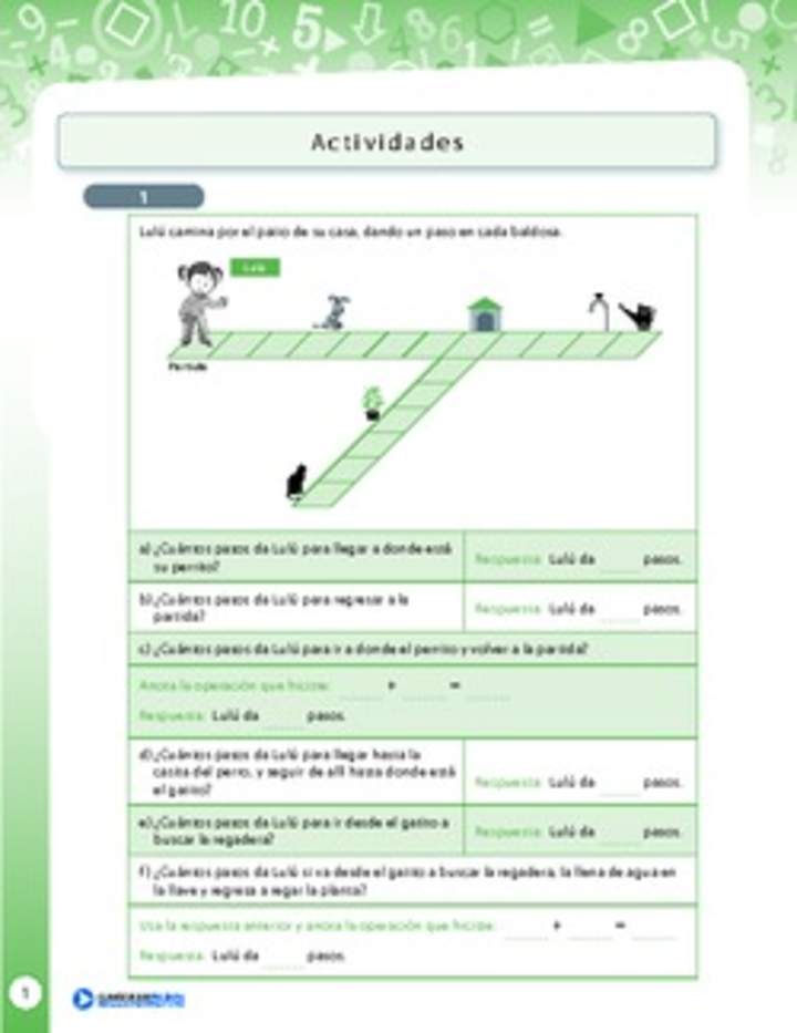 Resolución de problemas de conteo y adición (IV)