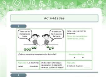 Resolución de problemas de adición y comparación de cifras