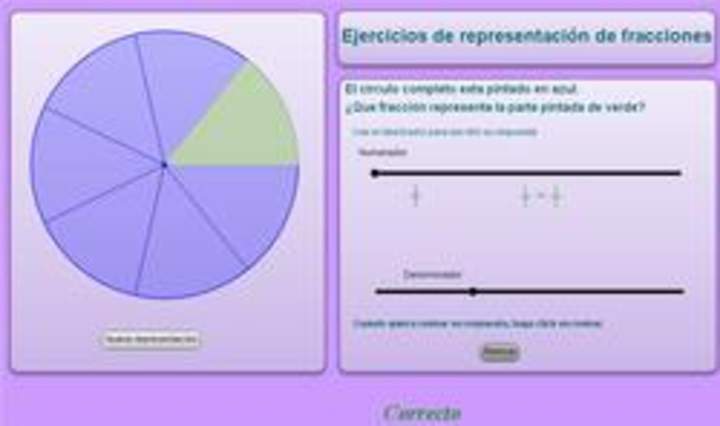 Representación de fracciones