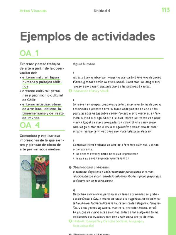 Actividades sugeridas Unidad 4