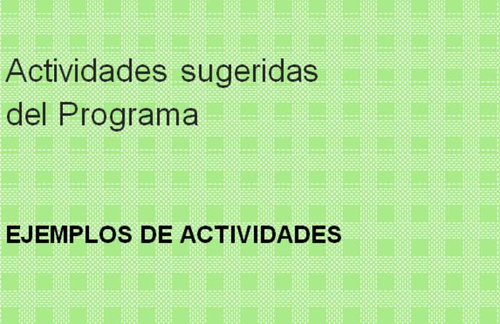 Actividades sugeridas Unidad 4