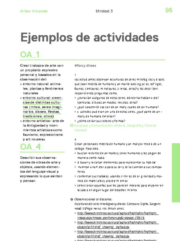 Actividades sugeridas Unidad 3