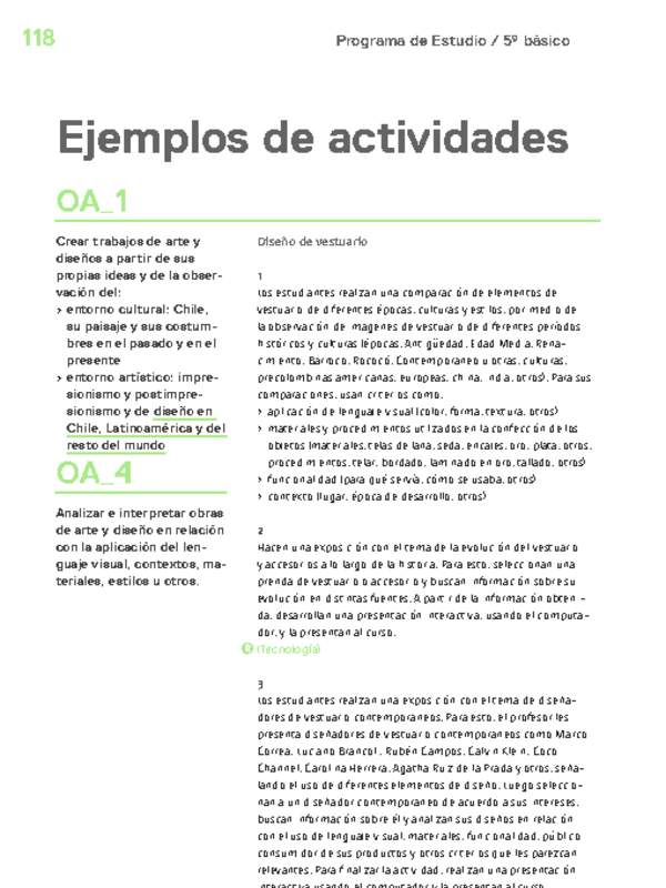 Actividades sugeridas Unidad 4