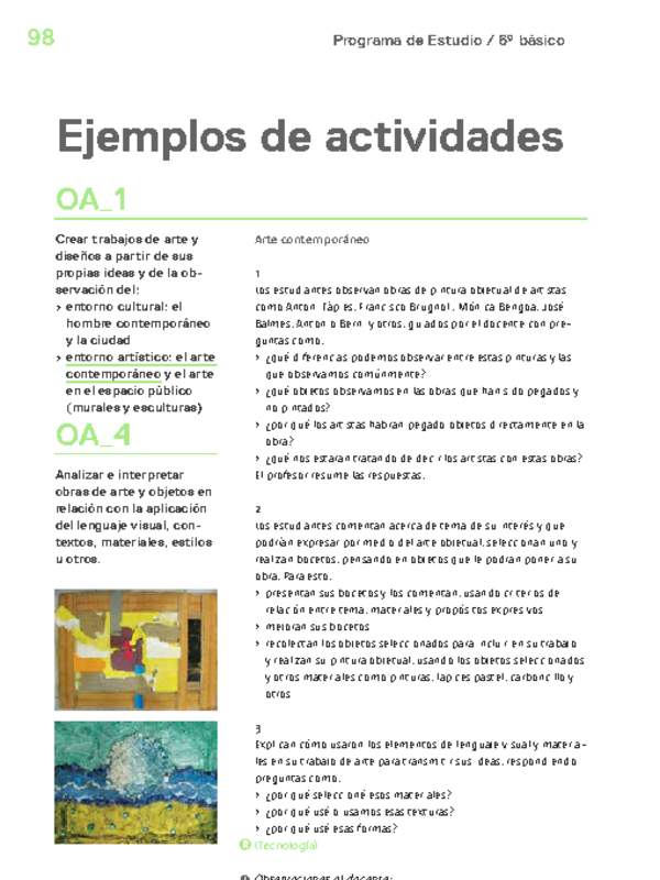Actividades sugeridas Unidad 3