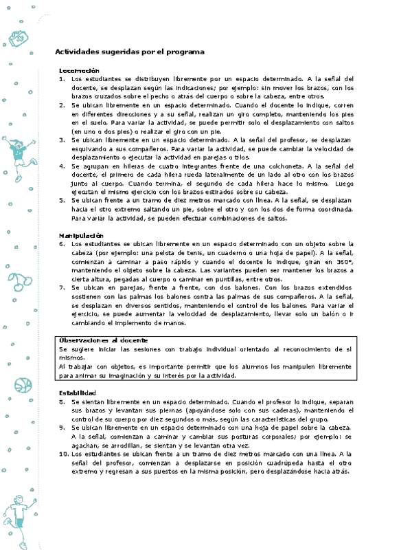 Actividades sugeridas Unidad 3