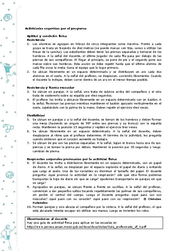 Actividades sugeridas Unidad 3