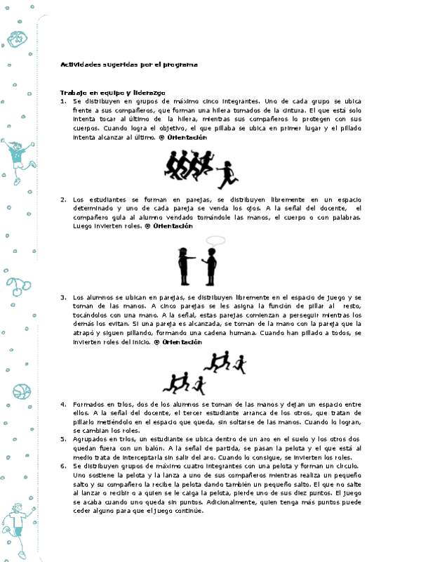 Actividades sugeridas Unidad 4