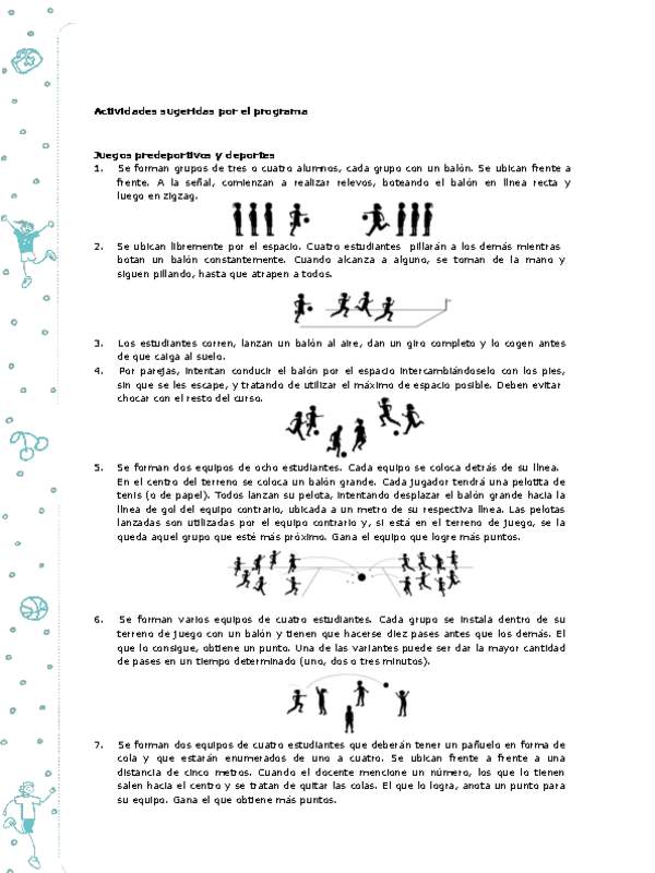 Actividades sugeridas Unidad 3