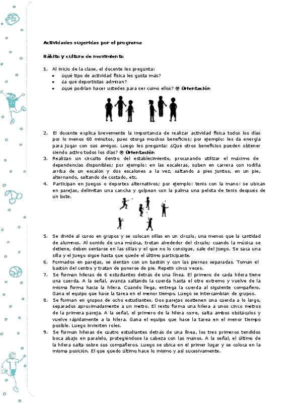 Actividades sugeridas Unidad 3