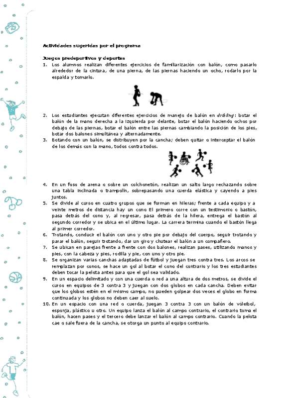 Actividades sugeridas Unidad 4