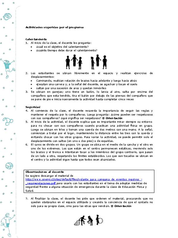 Actividades sugeridas Unidad 4
