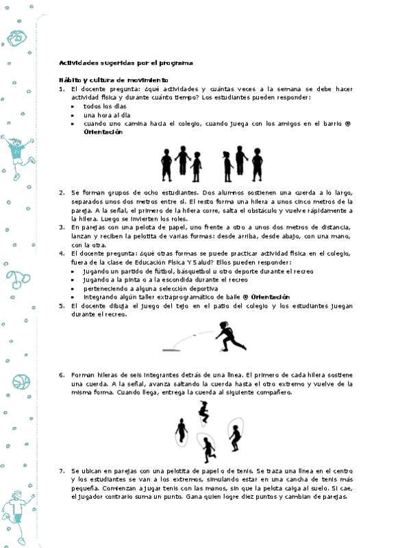 Actividades sugeridas Unidad 3
