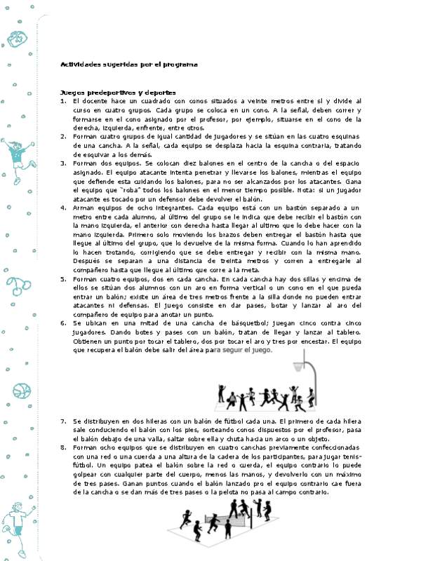 Actividades sugeridas Unidad 4