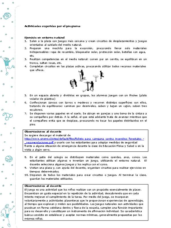 Actividades sugeridas Unidad 4