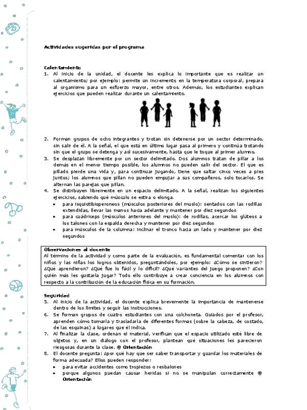Actividades sugeridas Unidad 4