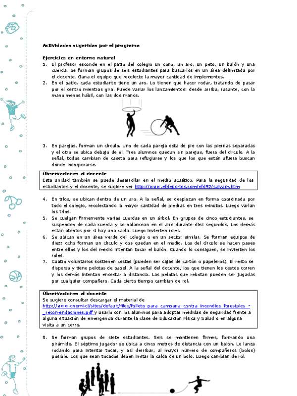 Actividades sugeridas Unidad 4