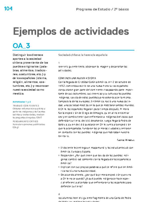 Actividades sugeridas Unidad 3