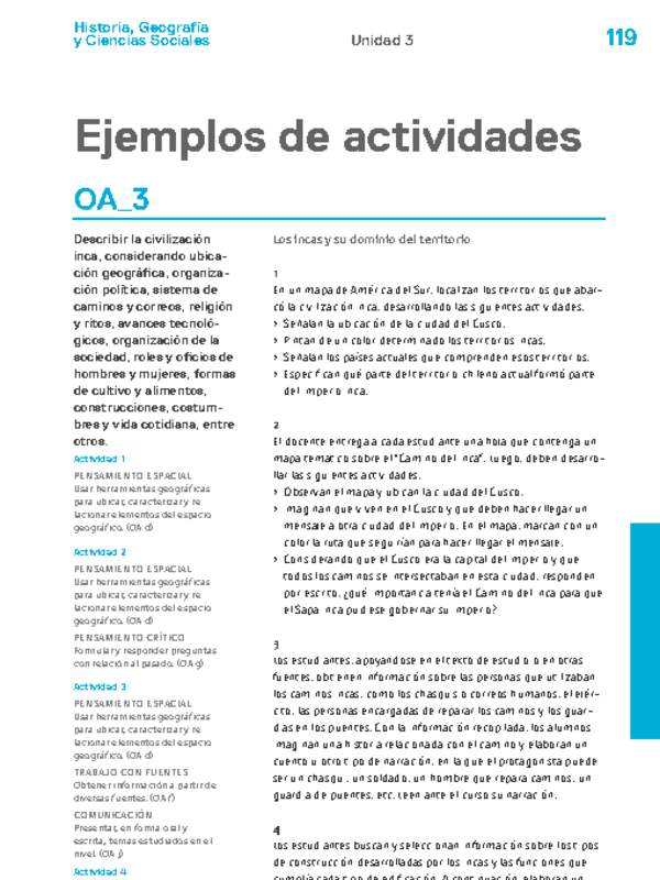 Actividades sugeridas Unidad 3