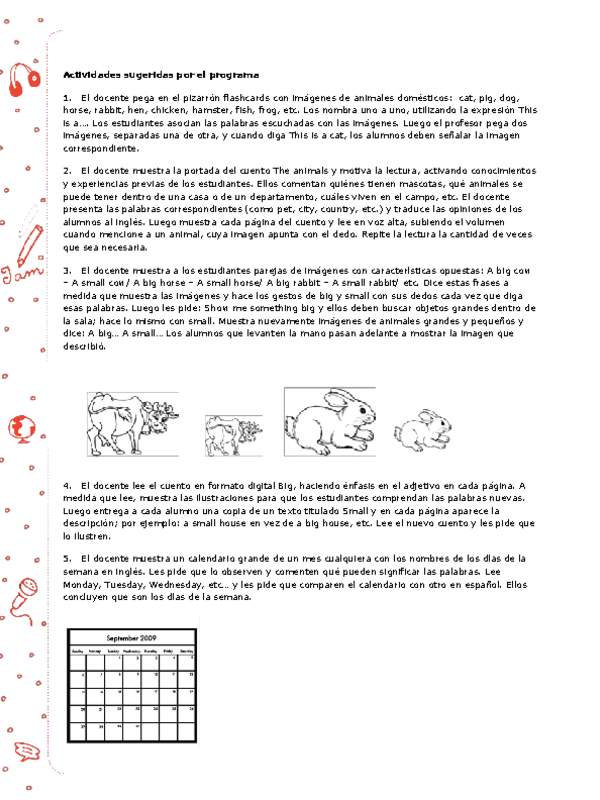 Actividades sugeridas Unidad 3