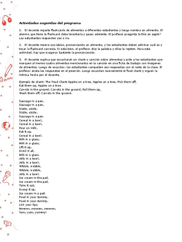 Actividades sugeridas Unidad 4