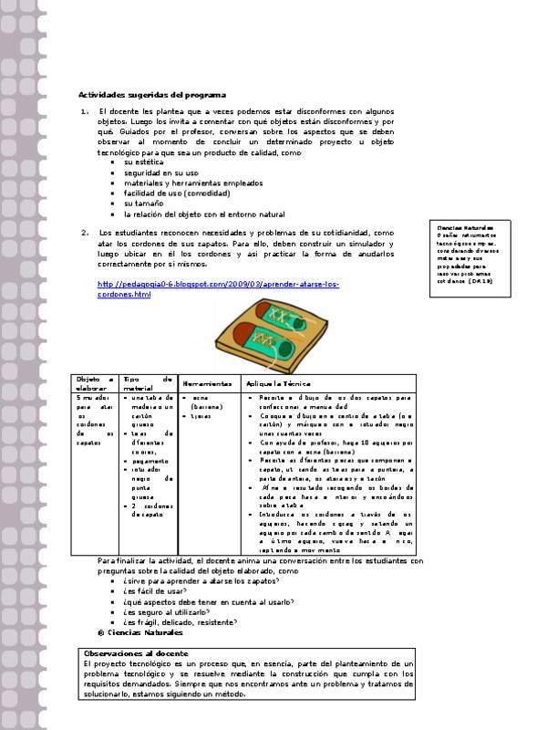 Actividades sugeridas Unidad 3