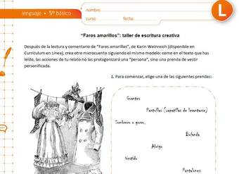 "Faros amarillos": taller de escritura creativa